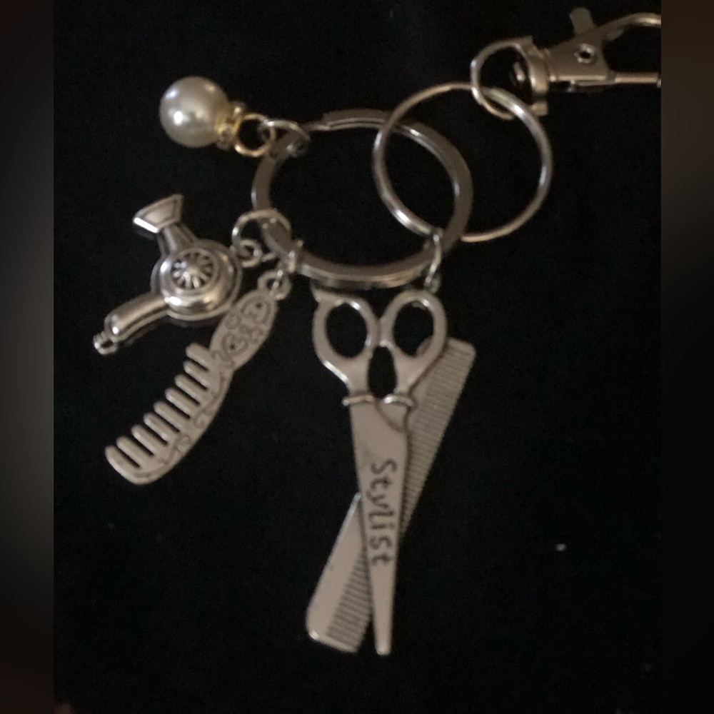 Hairdresser stylist Purse, charm, handbag, charm keychain